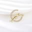 Show details for Low Cost Gold Plated Cubic Zirconia Brooche from Certified Factory