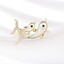 Show details for Delicate White Brooche From Reliable Factory