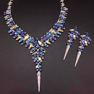 Show details for Staple Swarovski Element Zinc Alloy 2 Piece Jewelry Set