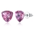 Picture of Impressive Pink Cubic Zirconia Stud Earrings with Beautiful Craftmanship