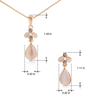 Picture of Nickel Free Rose Gold Plated Zinc Alloy 2 Piece Jewelry Set with No-Risk Refund
