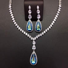 Show details for Hot Selling Blue Platinum Plated 2 Piece Jewelry Set from Top Designer