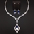 Picture of Pretty Swarovski Element Blue 2 Piece Jewelry Set