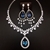 Picture of Irresistible Blue Big 2 Piece Jewelry Set Direct from Factory