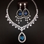 Show details for Irresistible Blue Big 2 Piece Jewelry Set Direct from Factory