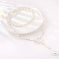 Show details for Irresistible White Platinum Plated Y Necklace For Your Occasions