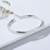 Picture of Hypoallergenic Platinum Plated 999 Sterling Silver Fashion Bangle with Easy Return