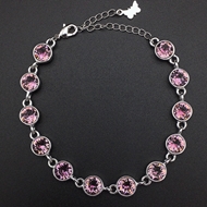 Show details for Zinc Alloy Swarovski Element Fashion Bracelet with 3~7 Day Delivery