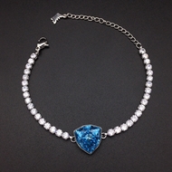 Show details for Zinc Alloy Swarovski Element Fashion Bracelet Online Only