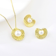Picture of Shop Gold Plated Artificial Pearl 2 Piece Jewelry Set with Wow Elements