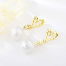 Show details for Unusual Classic Gold Plated Dangle Earrings