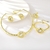 Picture of Featured Red Gold Plated 4 Piece Jewelry Set in Exclusive Design