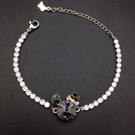 Show details for Zinc Alloy Black Fashion Bracelet with 3~7 Day Delivery