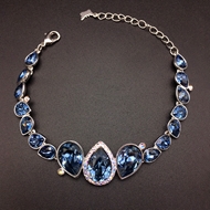 Show details for Low Price Platinum Plated Blue Fashion Bracelet from Trust-worthy Supplier