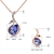 Picture of Fancy Small Purple 2 Piece Jewelry Set
