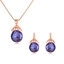 Show details for Good Artificial Crystal Purple 2 Piece Jewelry Set