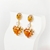 Picture of Fancy Big Yellow Dangle Earrings