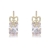 Picture of Copper or Brass Cubic Zirconia Dangle Earrings Online Only