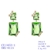 Picture of Luxury Green Dangle Earrings with Fast Delivery