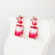 Picture of Bulk Gold Plated Pink Dangle Earrings Exclusive Online
