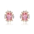 Picture of Medium Pink Stud Earrings Factory Direct Supply