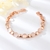 Picture of Brand New White Rose Gold Plated Fashion Bracelet with Full Guarantee