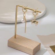 Picture of Delicate Artificial Pearl Dangle Earrings at Unbeatable Price