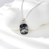 Show details for Distinctive Black Swarovski Element Pendant Necklace with Low MOQ