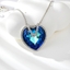Show details for Fashion Swarovski Element Blue Pendant Necklace