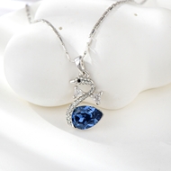 Show details for Wholesale Platinum Plated Zinc Alloy Pendant Necklace with No-Risk Return