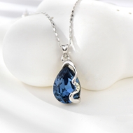 Show details for Inexpensive Platinum Plated Small Pendant Necklace from Reliable Manufacturer