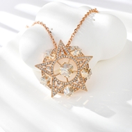 Show details for Fashionable Small Swarovski Element Pendant Necklace