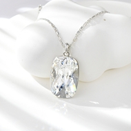 Show details for New Season White Swarovski Element Pendant Necklace with SGS/ISO Certification
