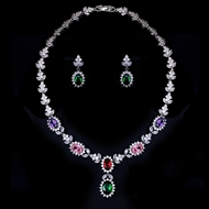 Show details for Luxury Cubic Zirconia 2 Piece Jewelry Set at Unbeatable Price