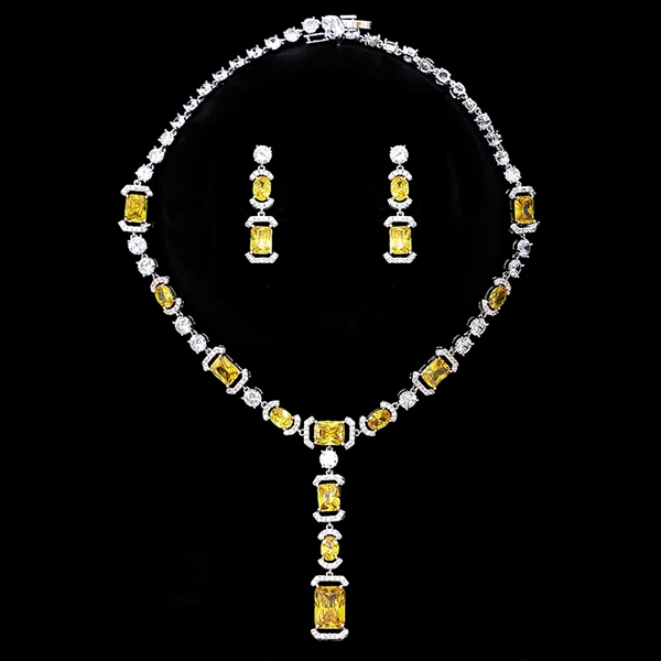 Picture of Fast Selling Yellow Big 2 Piece Jewelry Set from Editor Picks