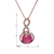 Picture of Affordable Rose Gold Plated Pink Pendant Necklace