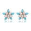 Show details for Great Value Rose Gold Plated Opal Stud Earrings with Member Discount