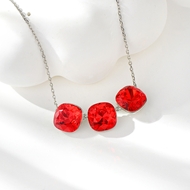 Show details for Ladies Platinum Plated Zinc Alloy Short Chain Necklace Factory Direct Supply