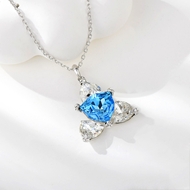Show details for Best Selling Small Platinum Plated Pendant Necklace