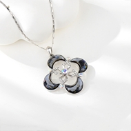 Show details for Unusual Small Swarovski Element Pendant Necklace