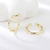 Picture of Copper or Brass Gold Plated Hoop Earrings from Certified Factory