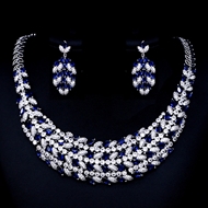 Show details for Bling Big Cubic Zirconia 2 Piece Jewelry Set