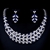 Picture of Bling Big Cubic Zirconia 2 Piece Jewelry Set