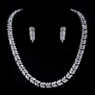 Show details for Staple Big White 2 Piece Jewelry Set