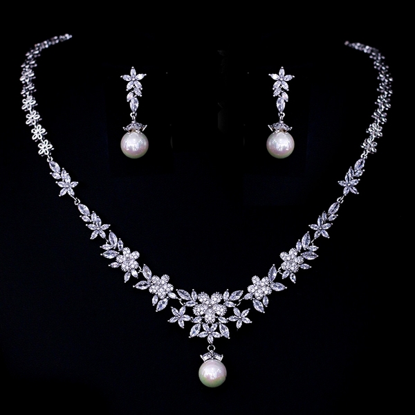 Picture of Buy Platinum Plated Luxury 2 Piece Jewelry Set with Low Cost