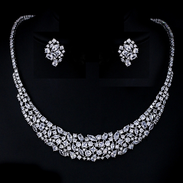 Picture of Featured White Luxury 2 Piece Jewelry Set with Full Guarantee