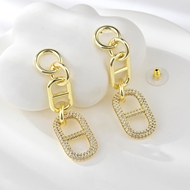 Show details for Luxury Gold Plated Dangle Earrings with Worldwide Shipping