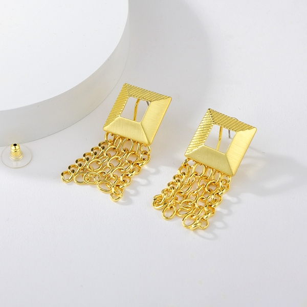 Picture of New Season Gold Plated Dubai Dangle Earrings Factory Direct