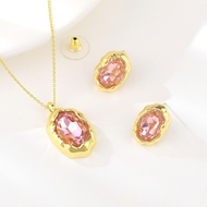 Picture of Designer Gold Plated Small 2 Piece Jewelry Set with Easy Return