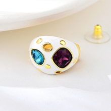 Show details for Zinc Alloy Rose Gold Plated Fashion Ring From Reliable Factory